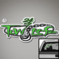 Tow Life Decal Sticker Green