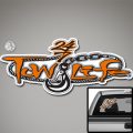 Tow Life Decal Sticker Orange