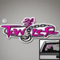 Tow Life Decal Sticker Pink