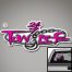 Tow Life Decal Sticker Pink