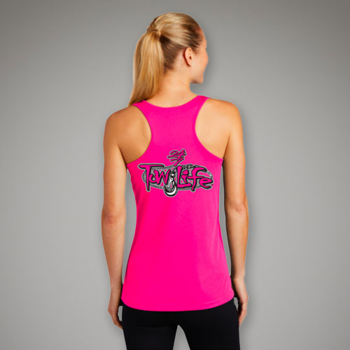 Tow Life Ladies Dry-Fit Tank Solid Pink With Black Logo – Tow Life Clothing  & Accessories